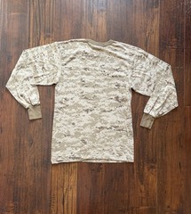 Rothco tan and brown camo long sleeve shirt Size M bottom hem falling apart