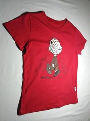 vintage red Peanut’s Pigpen T- Shirt by shanghai tang