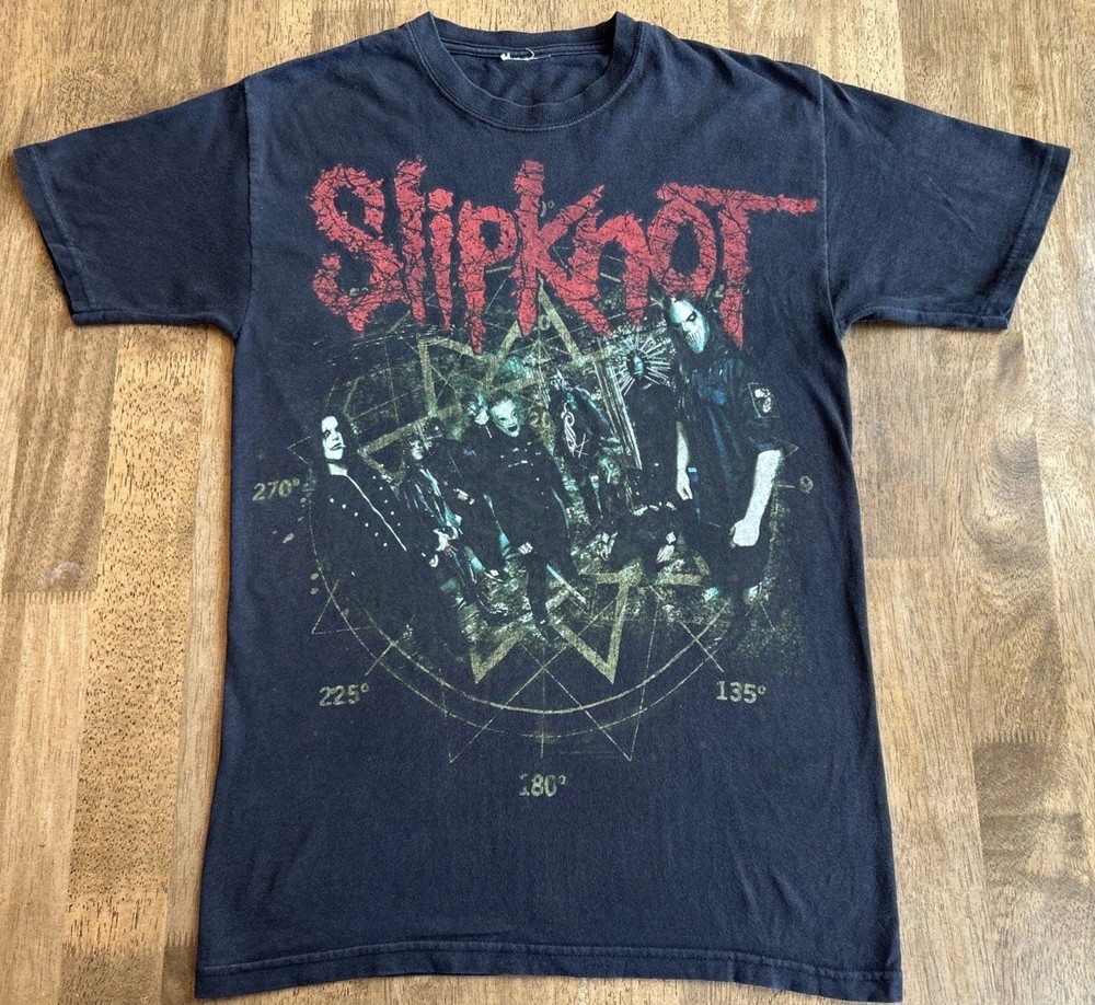 Vintage Slipknot “All Hope Is Gone” 2008 Metal Band Tour Big Logo T Shirt