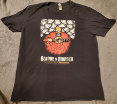 “BLOODY AND BRUISED” BACKROOM DOCUMENTARY ROCK METAL AUSTIN TEXAS SHIRT LARGE
