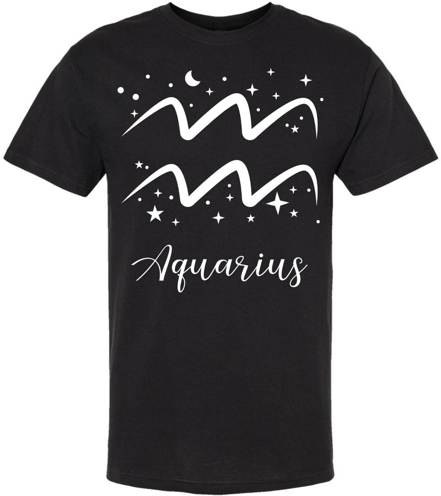 Zodiac Signs Printed Short Sleeve Short Sleeves 100% Cotton Astrology T-Shirt