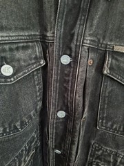 Vintage Calvin Klein Mens Denim Jacket Black Size M Fits Like A Large Or Bigger