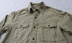 Buck Mason Men’s Hemp HBT Soft Pack Station Shirt AP2 Light Khaki Small NWT