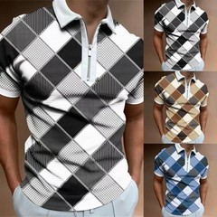 Comfortable Wear Men’s T-shirts Casual Tee Slight Stretch 3D Print Holiday