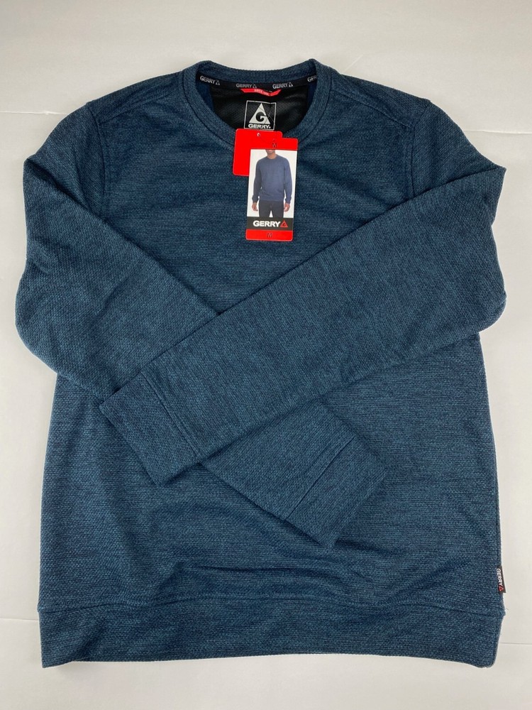 GERRY Thermal Long Sleeve Fleece Lined Shirt Men’s Size MED Blue / Black