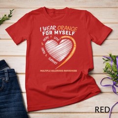 Orange Multiple Sclerosis Apparel Women Men MS Awareness Unisex T-shirt