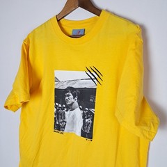 Bruce Lee x Shoe Palace T-Shirt Mens Large Yellow Short Sleeve Dragon Logo