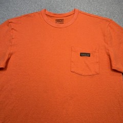 Patagonia Work Pocket T Shirt Mens Large Orange Hemp Organic Cotton Outdoor