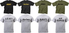 Rothco PT T-Shirt Physical Training Tactical Workout Exercise Gym Running