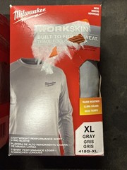 2 Packs Milwaukee Men’s Work Skin Extra Large Gray Light Weight