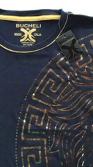 Men’s Bucheli Cotton T Shirt,Italian Style,Slim Fit,Stretch L XL….A13.A