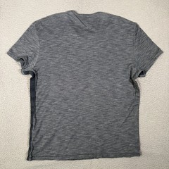 John Varvatos Shirt Mens XL Gray Henley Cotton Acrylic Blend Casual Preppy
