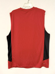 Starter Men’s Tank Top Size Large Red Jersey Mesh Polyester Sleeveless Shirt