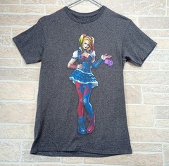 Batman Arkham Knight Harley Quinn Shirt Small Mens Unisex Gray Full Graphic 2015