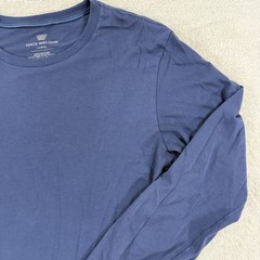 Mack Weldon Shirt Men Large Blue Long Sleeve Pullover Stretch Comfort