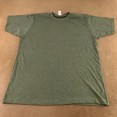 Tultex Men’s Size Large Green Heather Short Sleeve Crew Neck T-Shirt New