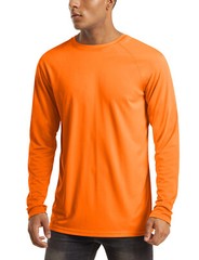 UPF50+ Men’s Sun Protection Long Sleeve T-Shirt Quick Drying Performance Shirts