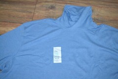 Croft & Barrow Easy Care Big & Tall Long Sleeve Turtle Neck Randall Gulf Blue