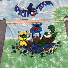 Vintage Grateful Dead Liquid Blue Shirt MINT* Spring Tour AOP Rare Tie Dye RARE