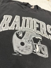 Vintage Starter Los Angeles Raiders T Shirt Black Mens XL Single Stitch