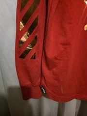 Contender Men’s L Hustlers Hip Hop Raised Gold Foil & Red Sz L