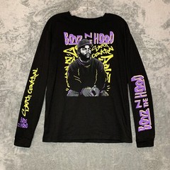 Fifth Sun Men Boyz in the Hood Ice Cube Doughboy Graphic Tee Long Sleeve Shirt M
