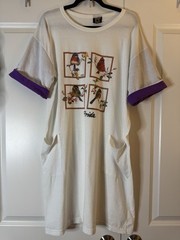 Vintage Support USA Florida Bird Print Sleep Shirt Nightgown OS Made USA