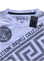 Men’s Bucheli T Shirt,Soft Cotton,Stretch,Italian Style L XL…E6.B