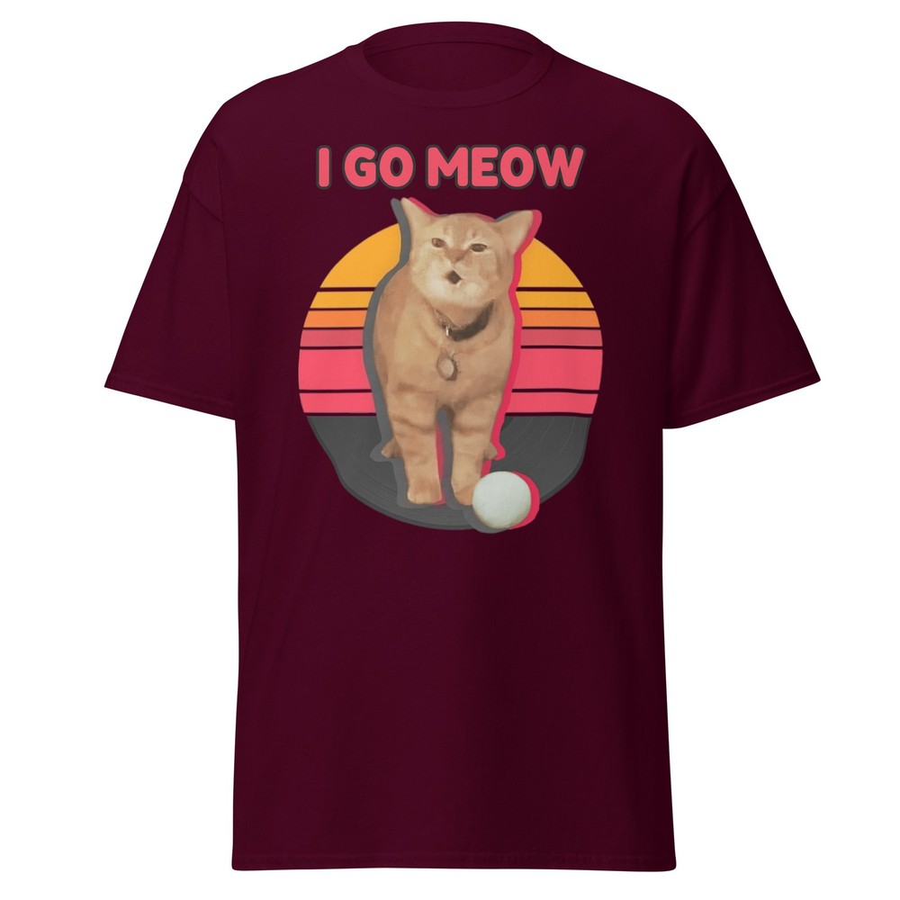 I Go Meow Funny Cute Cat Lover T-Shirt