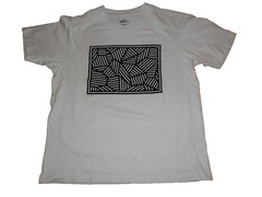 Uniqlo SPRZ NY Sol Lewitt MoMA Special Ed Mens Small Shirt w/ Raised Velour