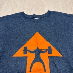 Men’s – Short Sleeve T-shirt -Sz XL Gray – Weightlifting -ELITE FTS -Cotton