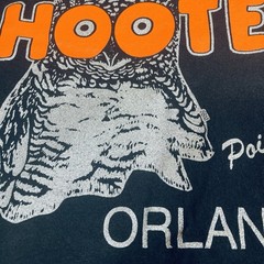 Y2K Hooters 20th Anniversary T-shirt Orlando Florida Medium Double Sided Glitter