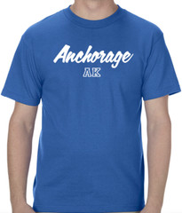 Anchorage Alaska State Graphic T-Shirt tee Unisex Apparel Custom Text