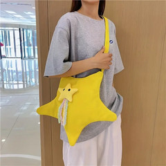 1pc Star Shaped Cross Body Bag Multi Functional Canvas Shoulder Bag Comfortable