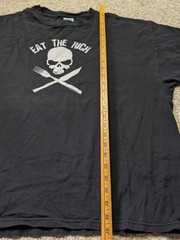 Vintage Fashion Victim Eat The Rich T Shirt XL