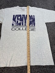 Vintage Kenyon College T Shirt Mens 2XL University White Graphic Spell Out