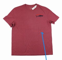New JCREW Mens L FLAWED Vintage-Wash Cotton Graphic T-Shirt Montauk NY $45 CJ721