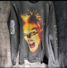 CUSTOM LOST BOYS LONG SLEEVE 4 SIDDED PRINT SHIRT LA APPAREL VINTAGE FADE