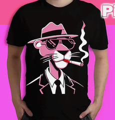 Retro Cartoon Pink Panther Pink Lover Gift Shirt All Size S-5XL