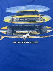 Jedco Blue T-Shirt w/ 2021-2025 Ford Bronco Beach Surf Boards w/ Script 3XL