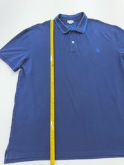 U.S. Polo Assn Mens Blue Polo Shirt Slim Fit XXXL Cotton Blend Condition