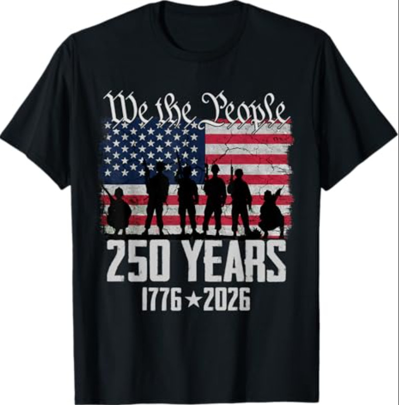 250th Anniversary USA Patriotic 250 Years 4th July American T-Shirt