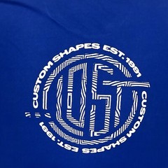 Lost Skateboards Men’s Blue Custom Shapes T-Shirt Size L