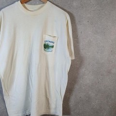 Vintage Hanes T.S.F. Organics Trout Fish Single Stitch TShirt Men XL C31760