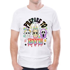 Funny Horror Movie Characters Easter Bunny Costume Shirt, Prepare to Dye Tee