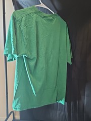green t-shirt features orange TENNESSEE