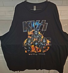 Kiss End of the Road World Tour The Final 50 Shows T-Shirt Size is 2XL