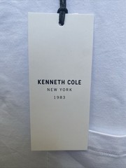 NEW Kenneth Cole Men’s Large White T-Shirt Short Sleeve Crew Neck The Pocket Tee
