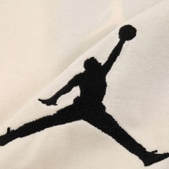 Air Jordan Men’s Casual Tee, L-4XL, Black/White/Beige, Basketball Logo