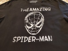 Old Navy The Amazing Spider Man T Shirt Mens Large Black Short Sleeve Crewneck